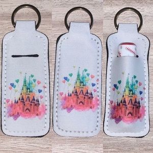 Disney Cinderella’s castle chapstick holder new